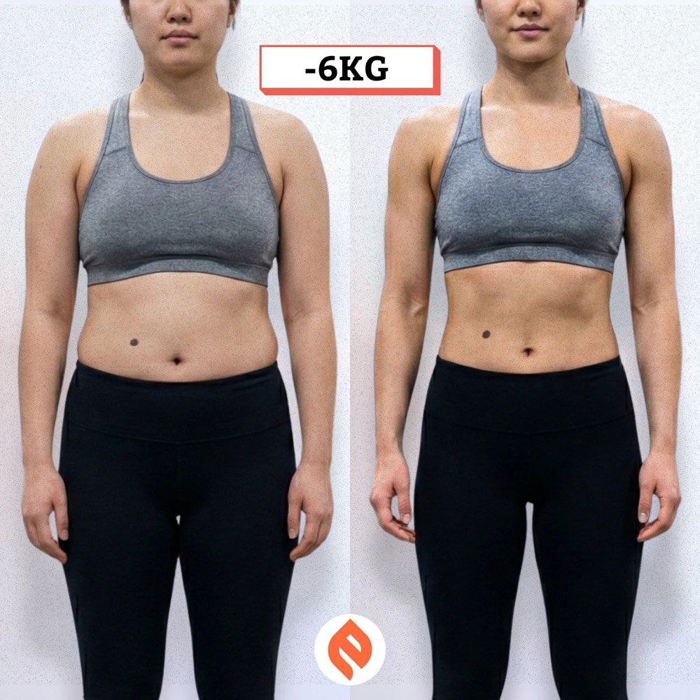 Chen Ying before and after, 6 kg lighter